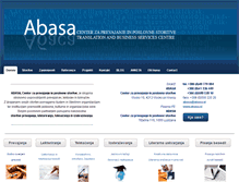 Tablet Screenshot of abasa.si